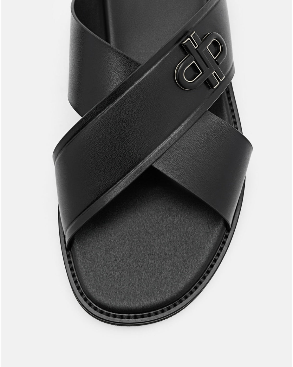 Cross-leather Valo Slides