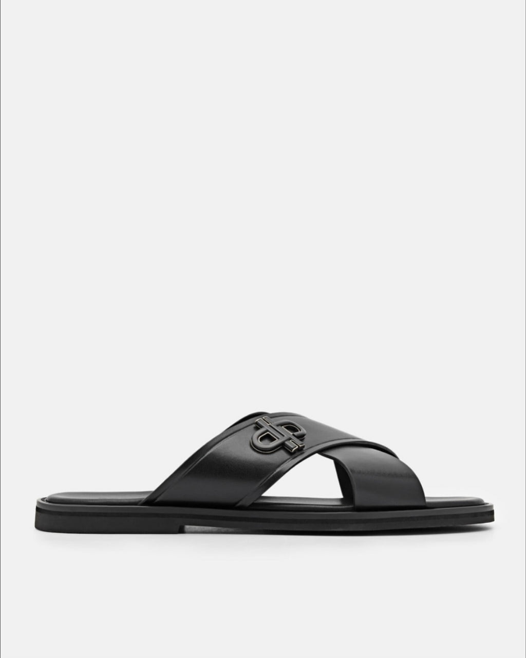 Cross-leather Valo Slides