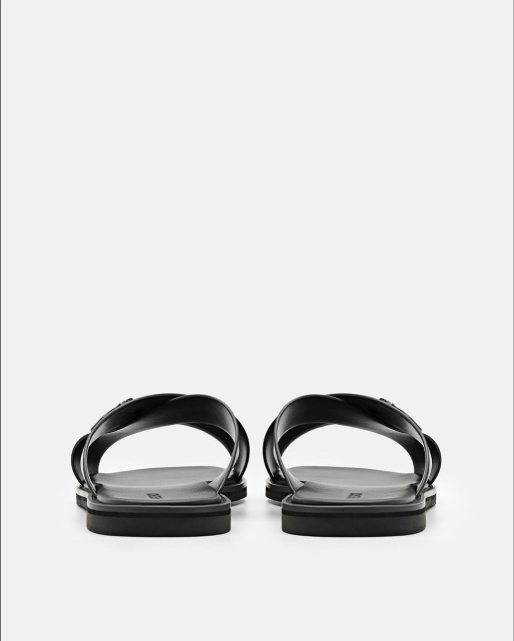 Cross-leather Valo Slides